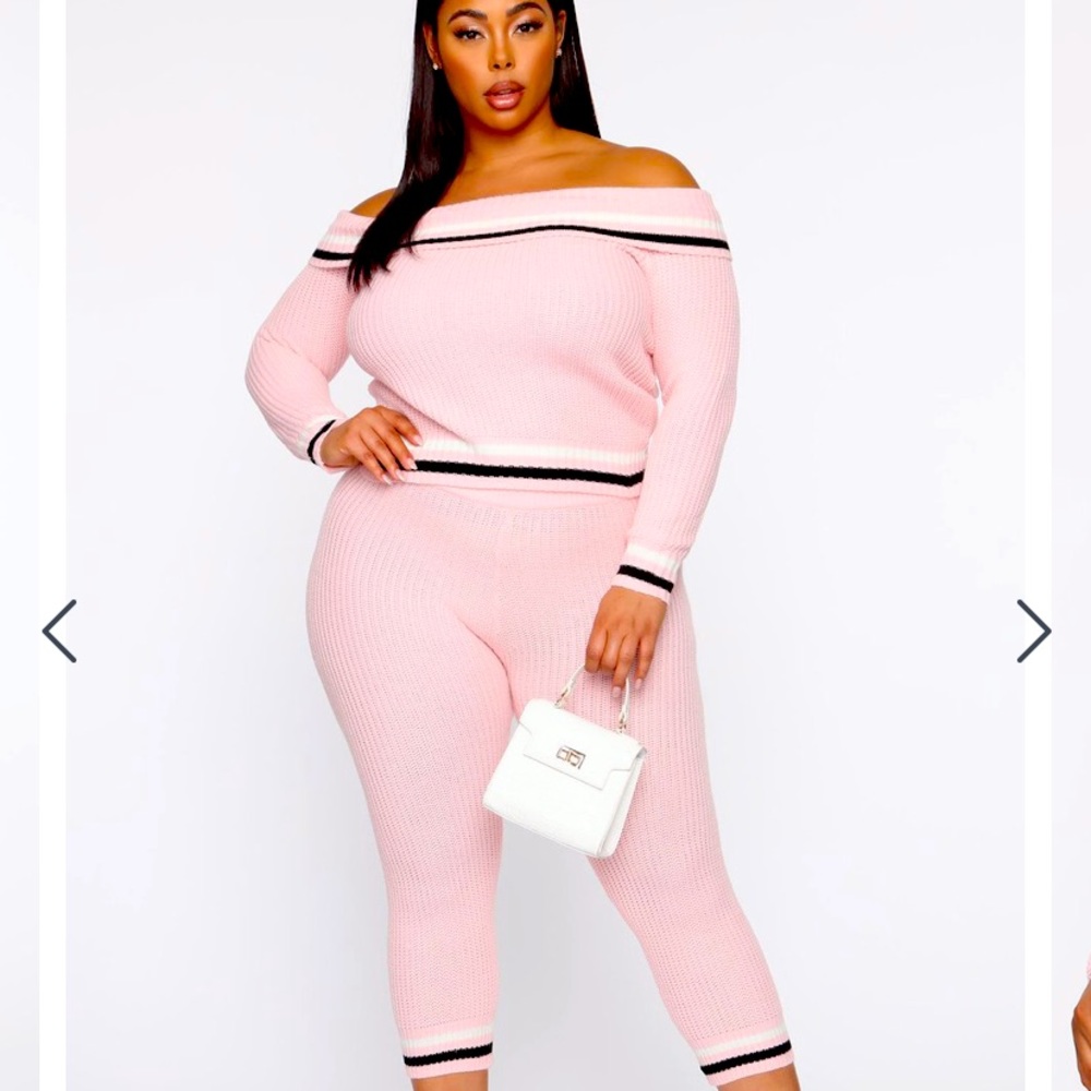 Amelia Sweater Set Pink